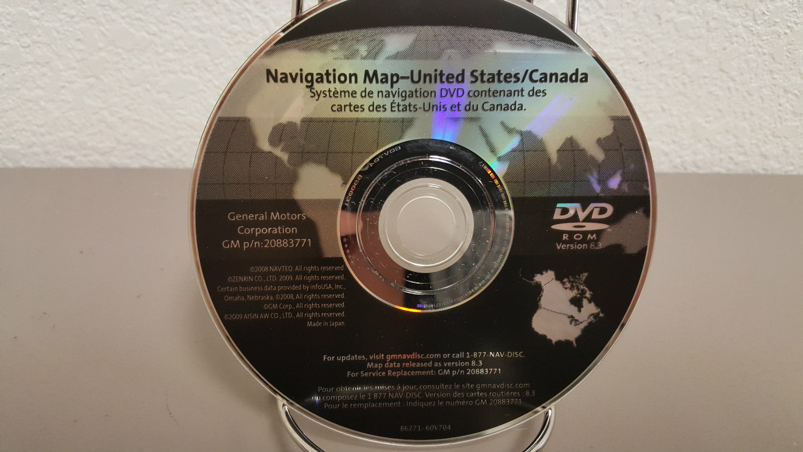 2009 2010 2011 2012 GM Navigation DVD Map Buick Lucerne  Cadillac Escalade