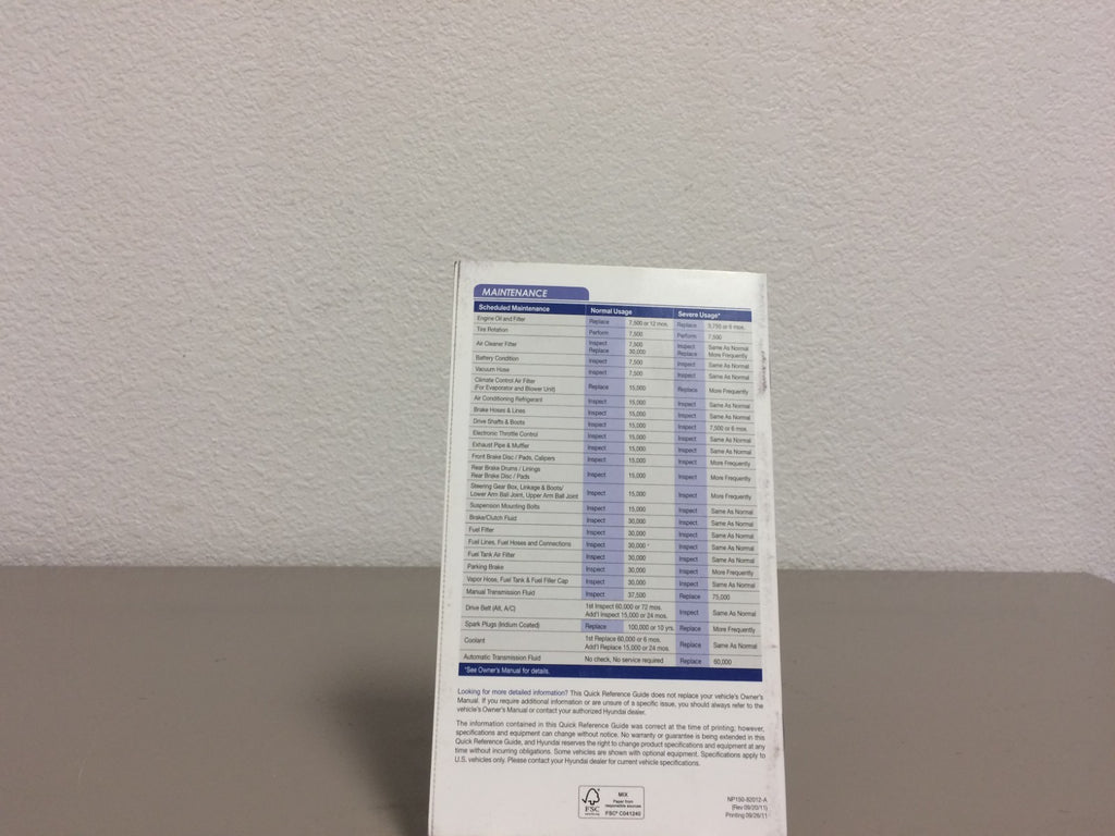 2012 Hyundai Elantra Genuine OEM Owner's Manual Set w/Navigation & Bonus Key FOB