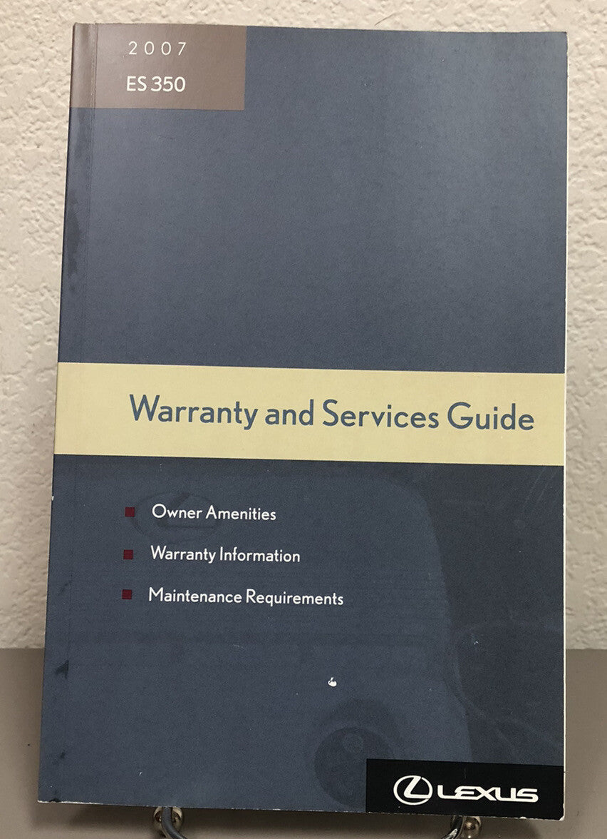 2007 Lexus ES 350 Genuine OEM Owner's Manual Set with Navigation Manual & Case