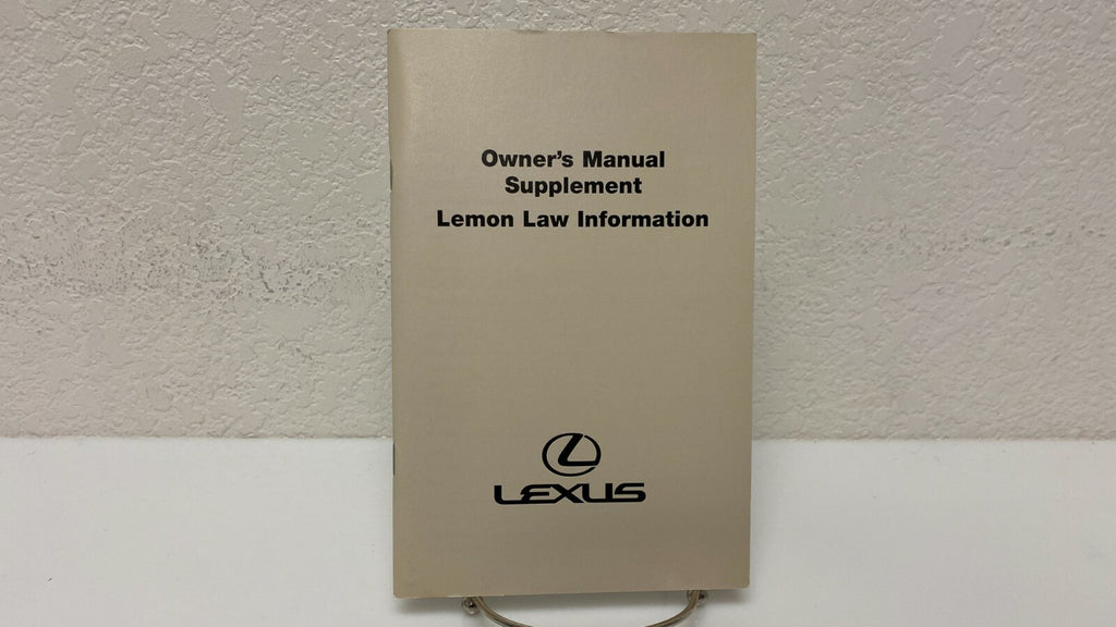 1999 Lexus RX 300 Genuine OEM Owner's Manual w/Case Free Shipping!!!
