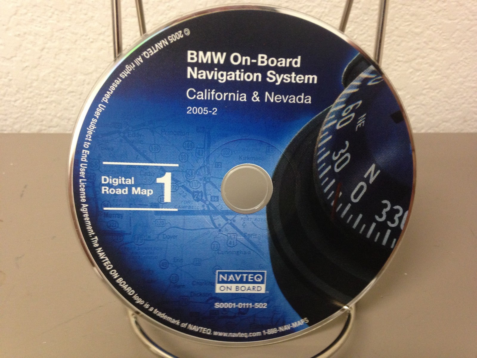 Genuine OEM BMW On-Board Navigation Disc Version 2005-2 CA & NV S0001-0111-502
