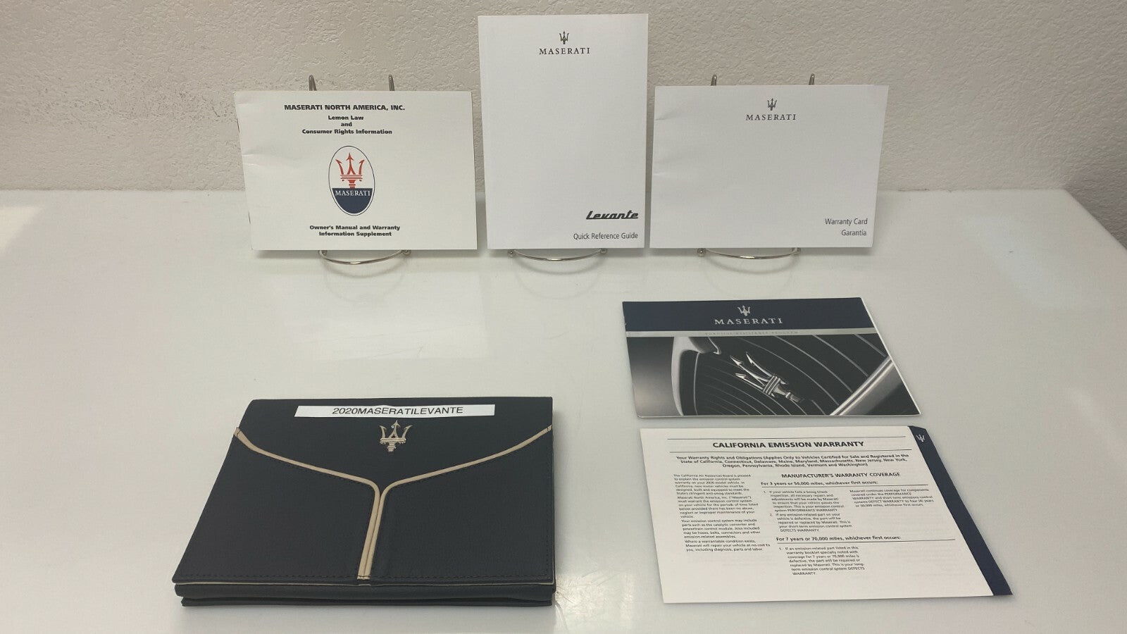 2020 Maserati Levante Genuine OEM Owner's Manual w/Logo Case and Free Shipping!!