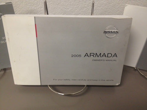 2005 Nissan Armada Genuine OEM Owner's Manual Set with Case--Fast Free Shipping