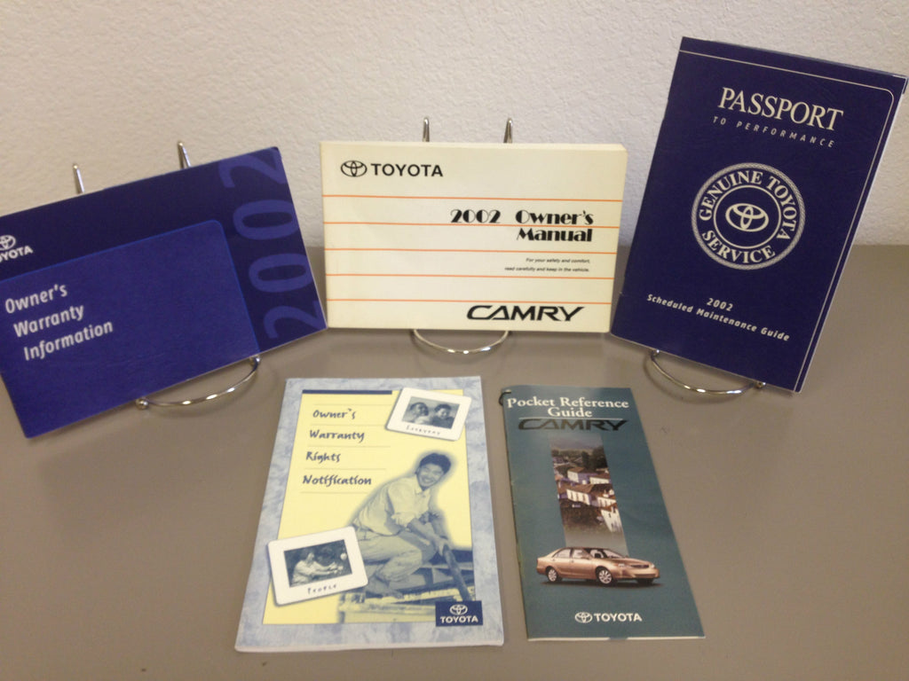 2002 Toyota Camry OEM Owner's Manual w/ Supplements - Free Shipping