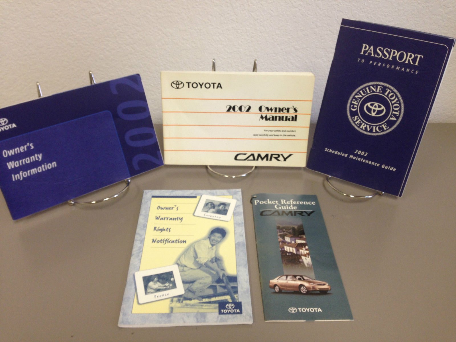 2002 Toyota Camry OEM Owner's Manual w/ Supplements - Free Shipping