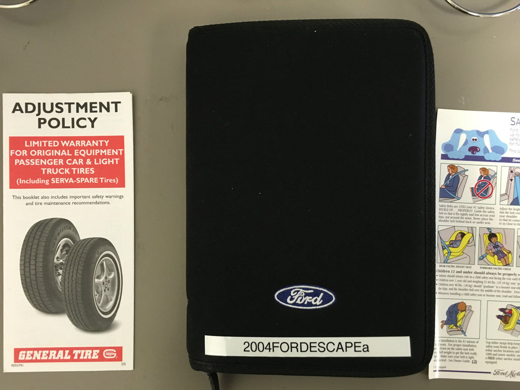 2004 Ford Escape Owner's Manual Genuine OEM Owners Manual Set - Free Shipping