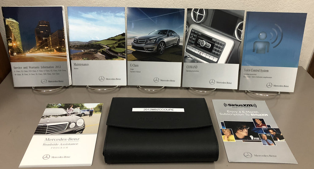 2012 Mercedes-Benz C-Class Coupe C250 C350 C63 AMG OEM Owner's Manual Set w/Case