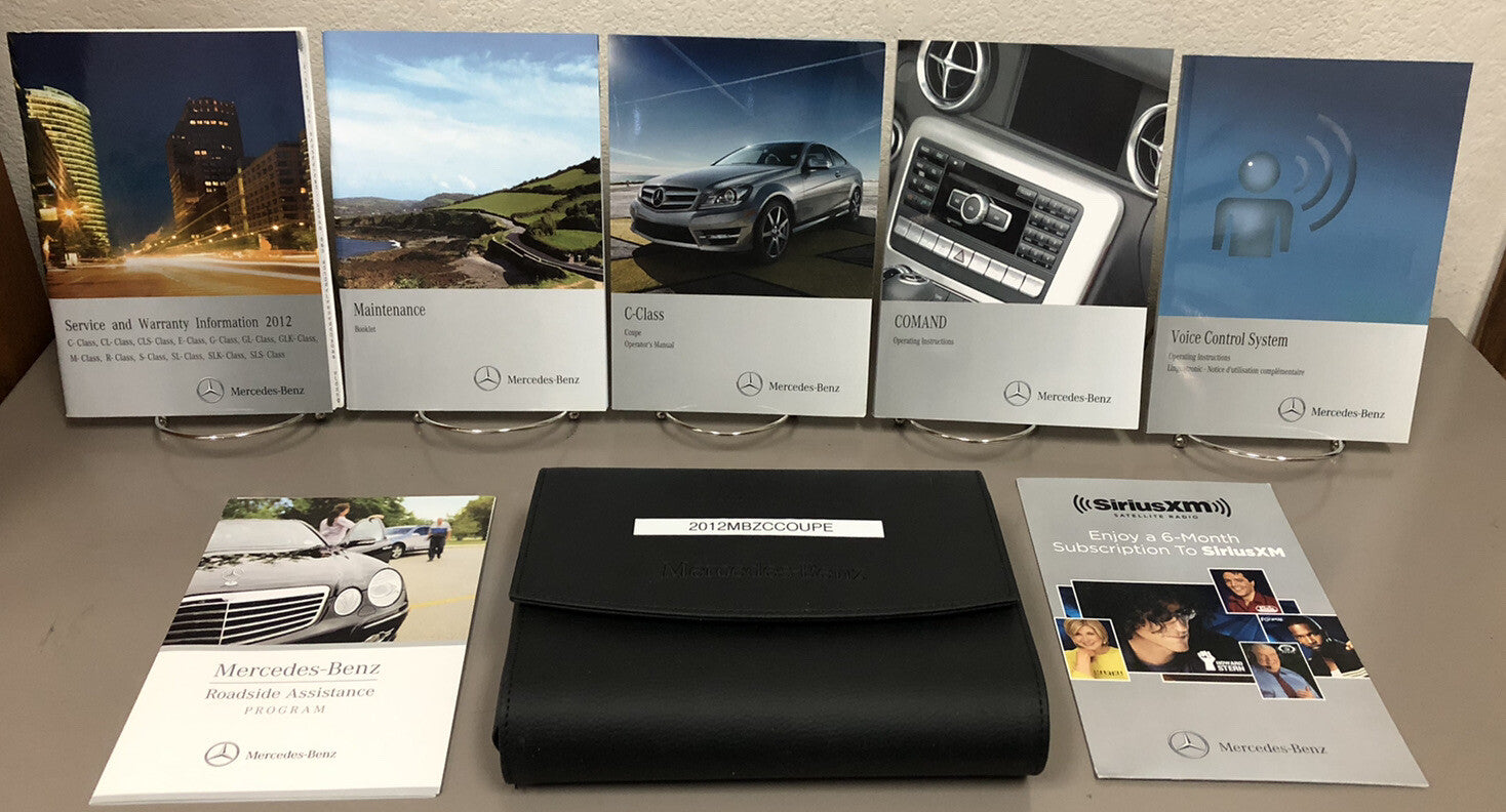 2012 Mercedes-Benz C-Class Coupe C250 C350 C63 AMG OEM Owner's Manual Set w/Case