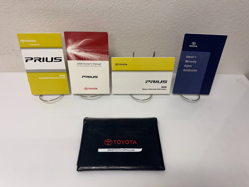 2008 Toyota Prius Genuine OEM Owner's Manual Set w/Toyota Case-Free Shipping!