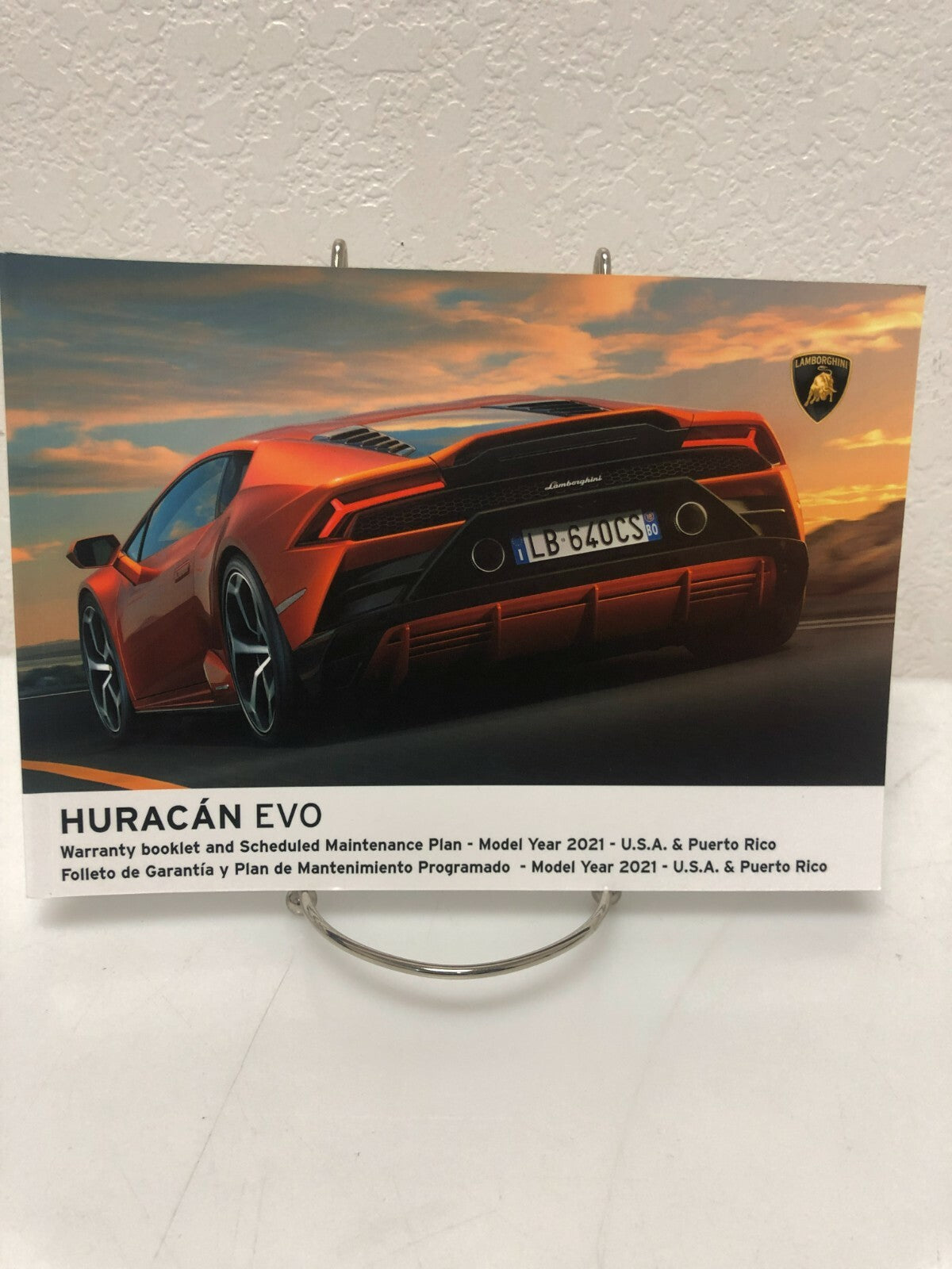 2021 Lamborghini Huracan EV0 RWD Genuine OEM Owner's Manual Set W/Case Free Ship