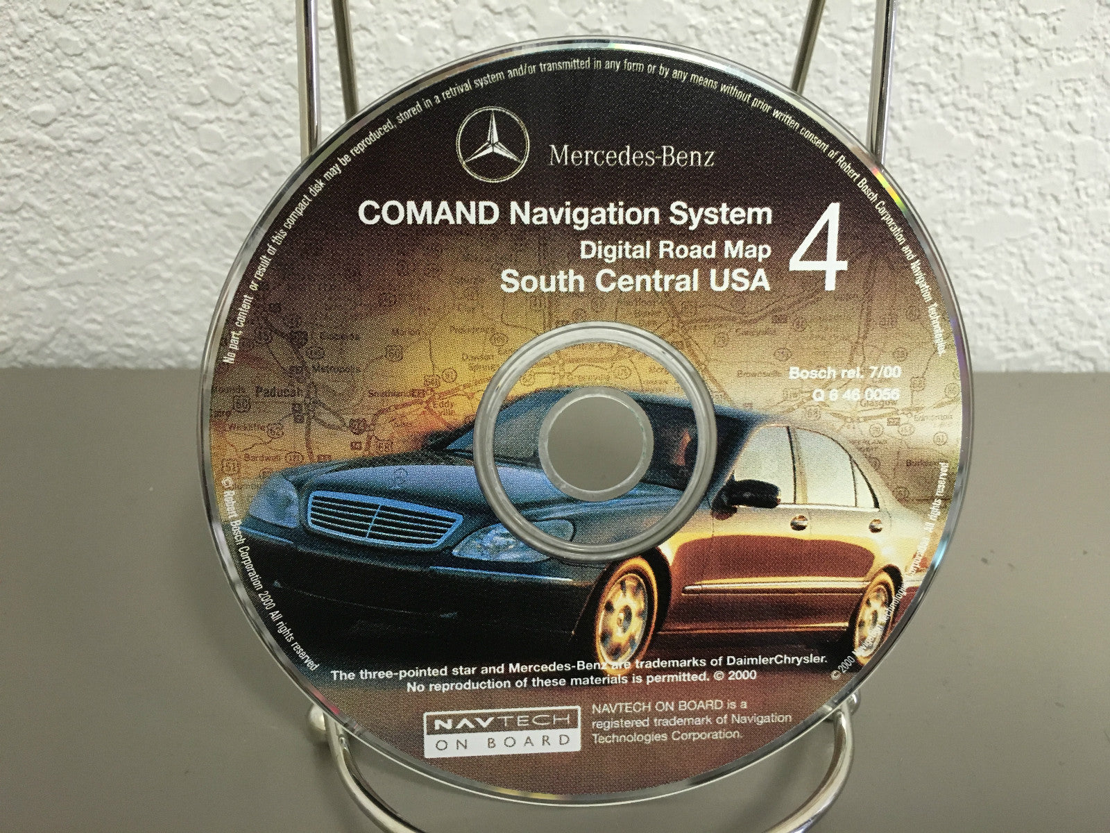 2000 MERCEDES NAVIGATION DVD COMAND DIGITAL ROAD MAP SOUTH CENTRAL Q 6 46 0056