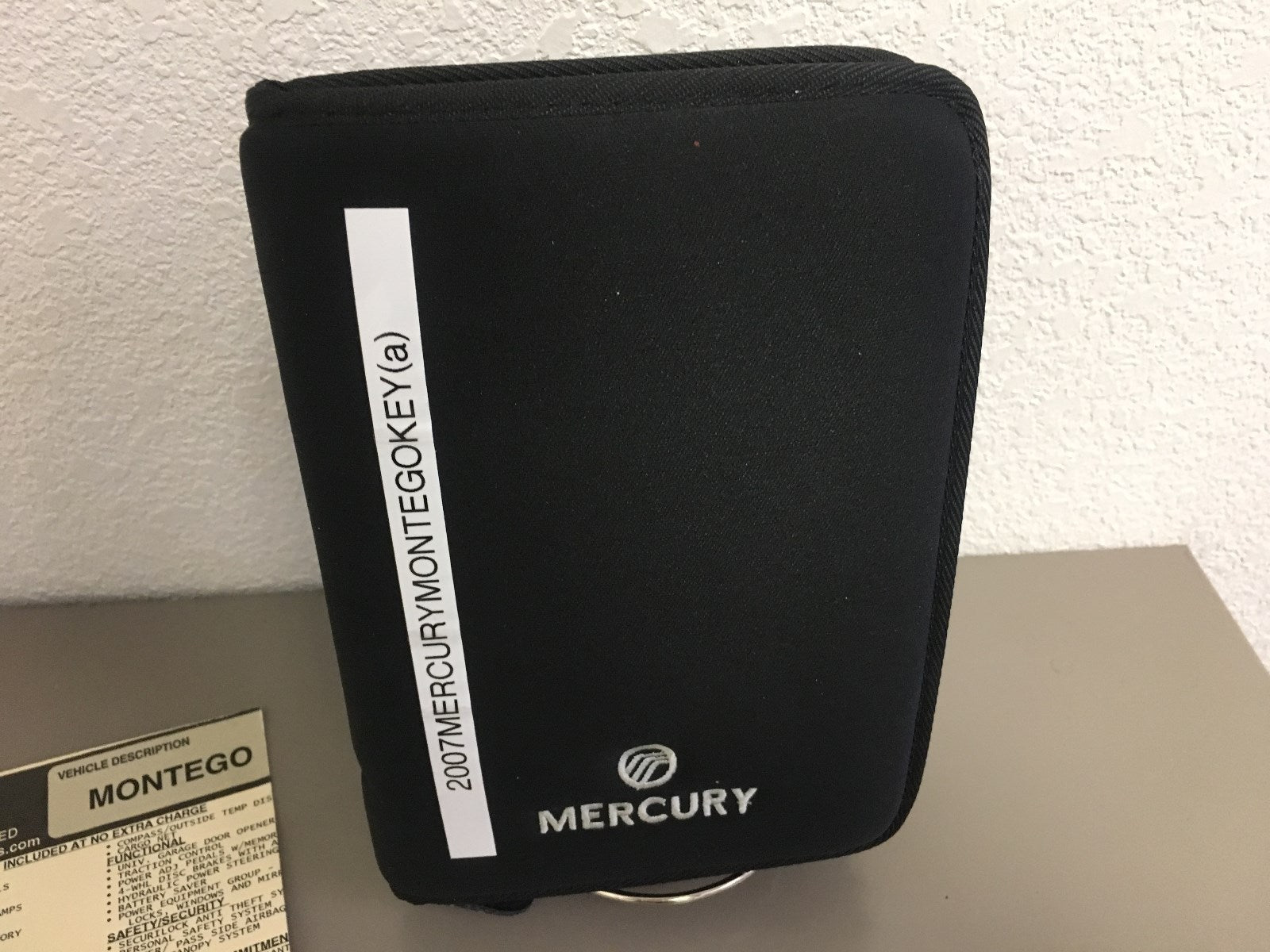 2007 Mercury Montego Genuine OEM Owner's Manual Set w/Case and Bonus Key FOB