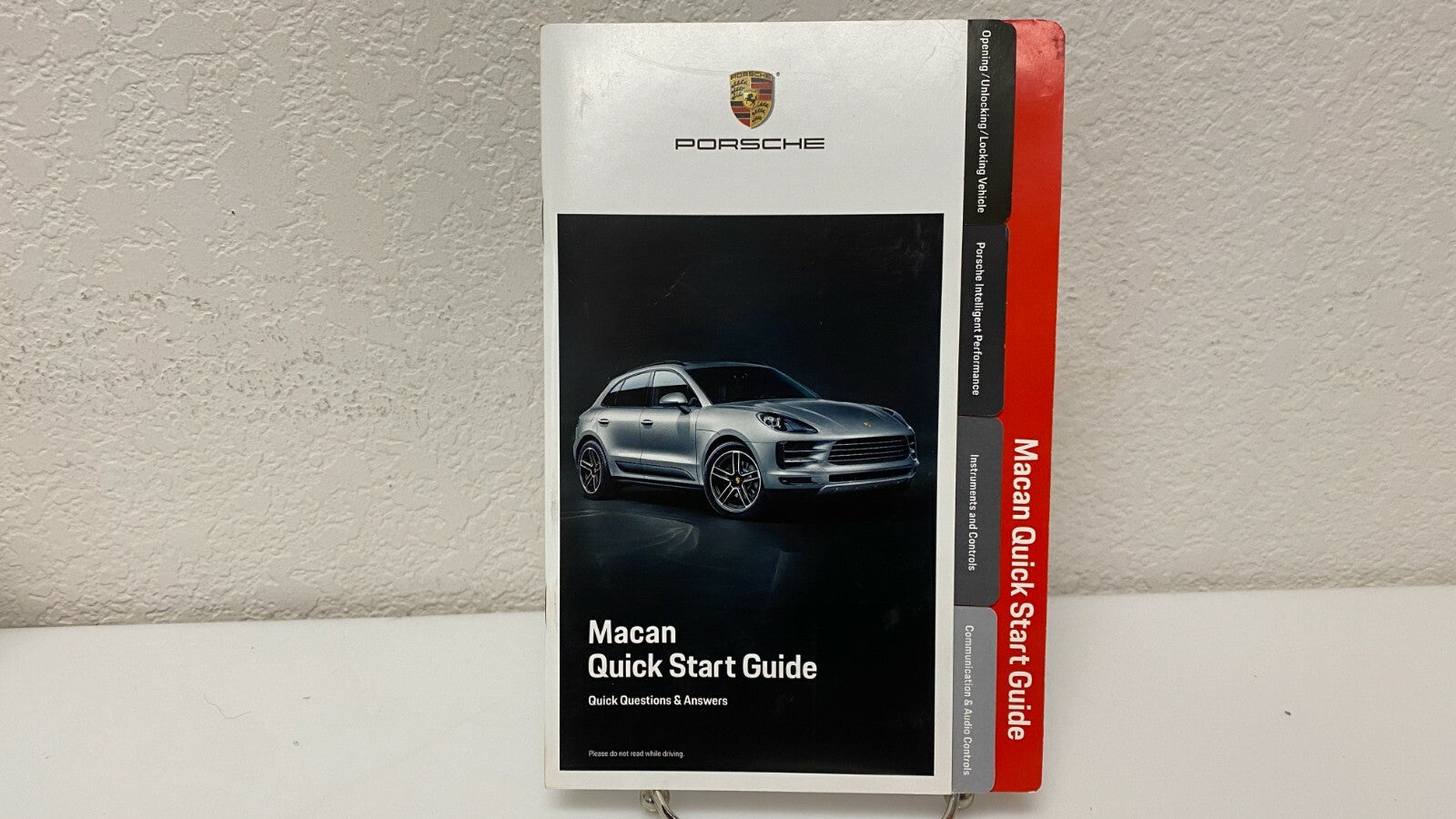 2019 Porsche Macan Genuine OEM Owner's Manual w/Navigation and logo case