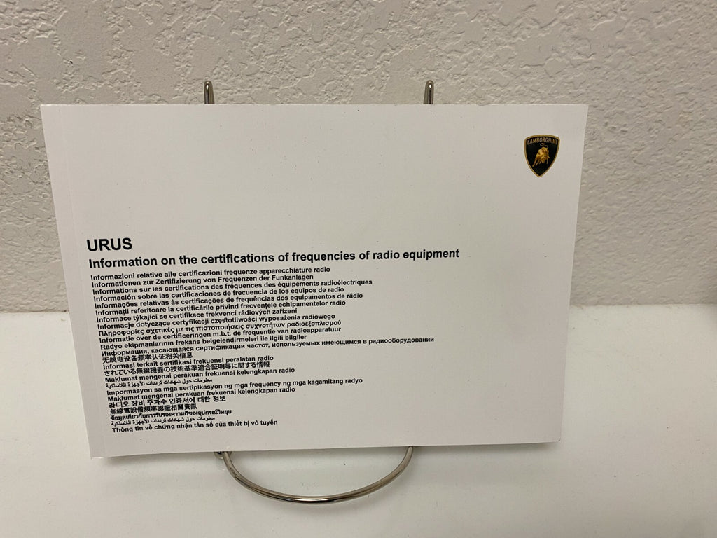 2021 Lamborghini Urus Genuine OEM Owner's Manual Set W/Case & Free Shipping!