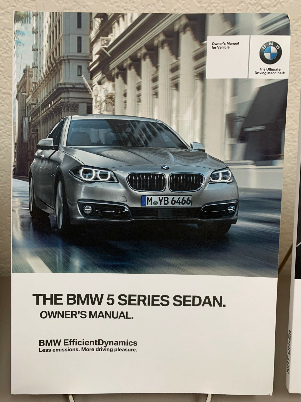 2016 BMW 5-Series Genuine OEM Owner's Manual Set w/BMW Case & Navigation Manual