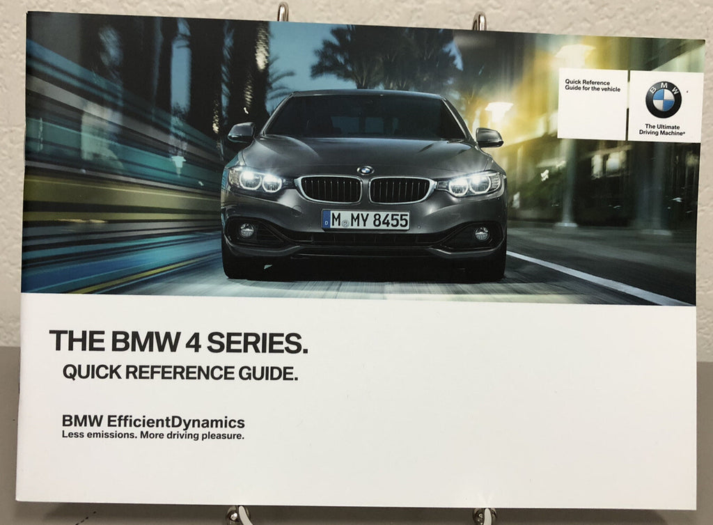 2014 BMW 4 Series Coupe 428i 435i xDrive OEM Owner's Manual Set w/Bonus Key FOB