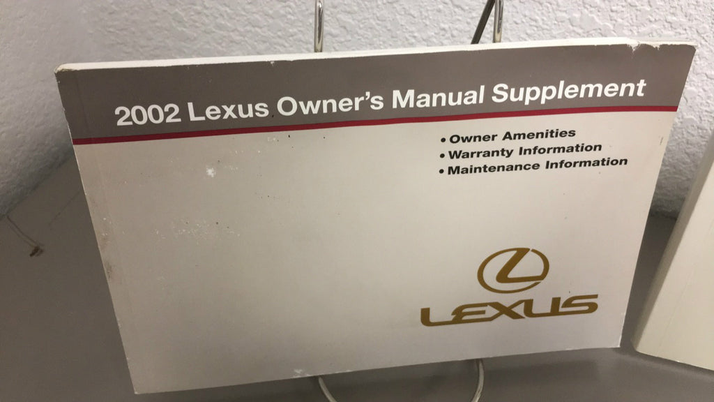 2002 Lexus RX 300 Genuine OEM Owner's Manual Set w/Case--Free Shipping!