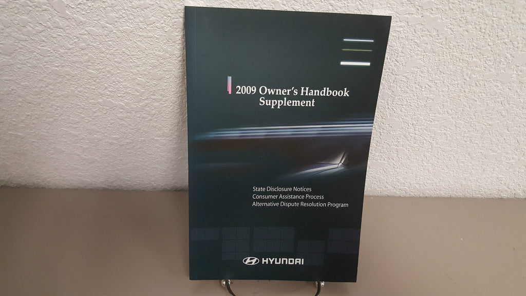 2009 Hyundai Genesis Genuine OEM Owner's Manual Set w/Leather Case-Free Shipping