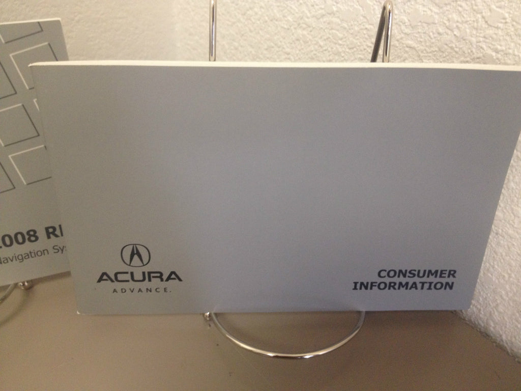 2008 Acura RDX Genuine OEM Owner's Manual Set w/Navigation Manual & Nissan Case