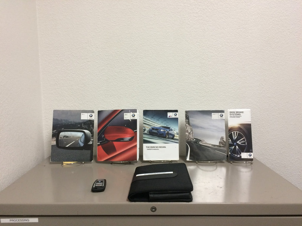 2016 BMW M3 Sedan Genuine OEM Owner's Manual Set w/ "M" Case & Bonus Key FOB