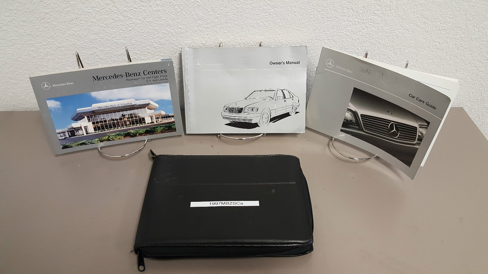 1997 Mercedes Benz S-Class S320 S420 S500 Owner's Manual Set with Mercedes Case