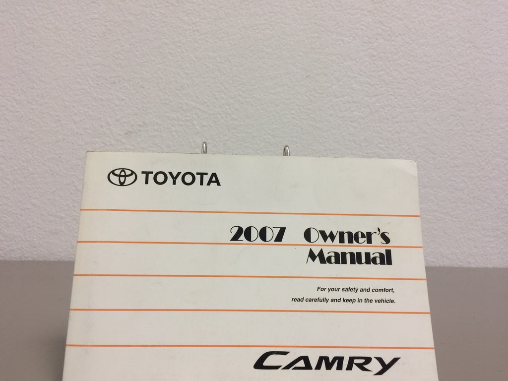 2007 Toyota Camry Genuine OEM Owner's Manual w/Toyota Case-Free Shipping!