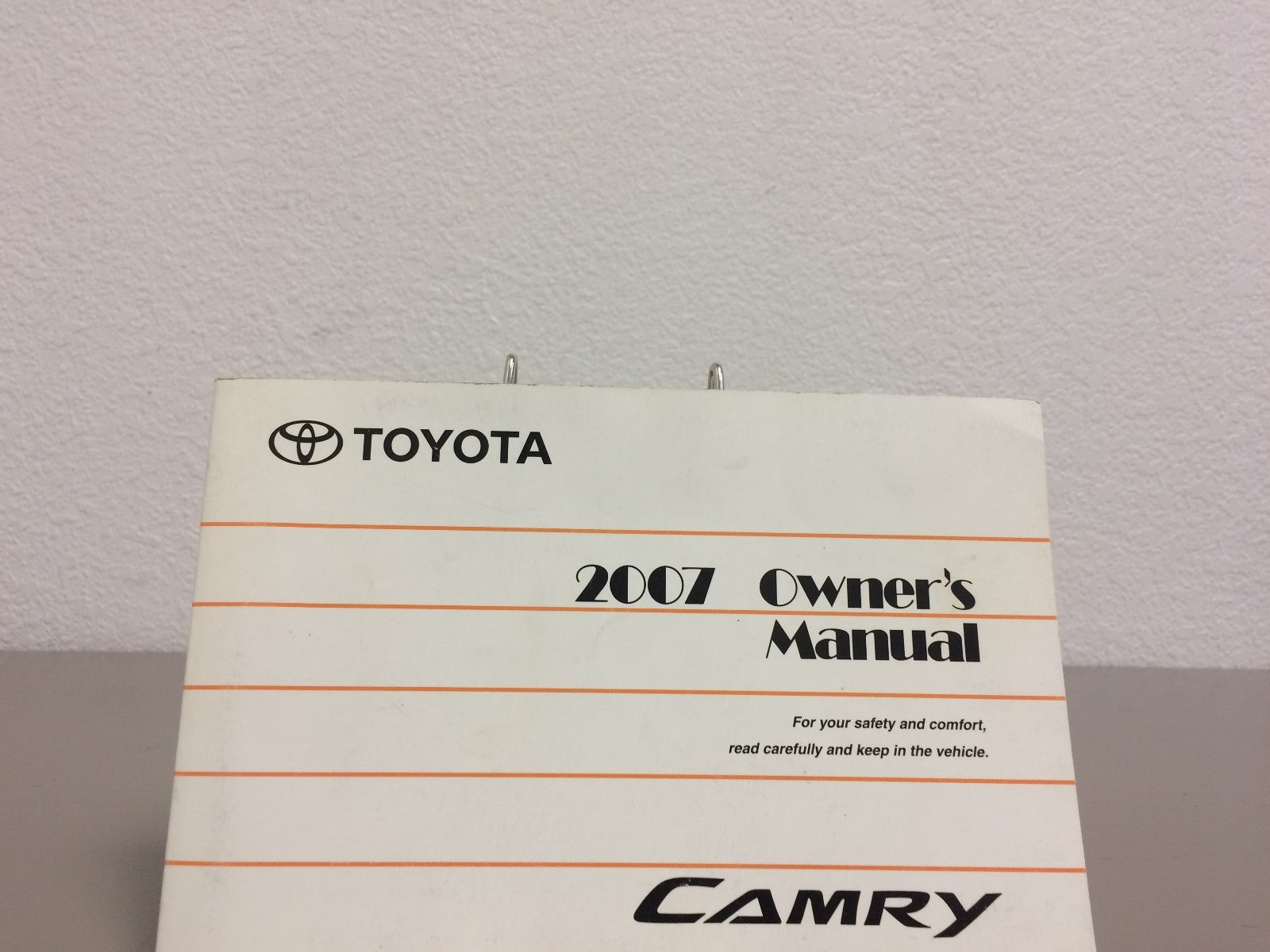 2007 Toyota Camry Genuine OEM Owner's Manual w/Toyota Case-Free Shipping!
