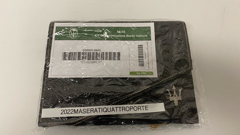 2022 Maserati Quattroporte Genuine OEM Owner's Manual w/Case Free Shipping
