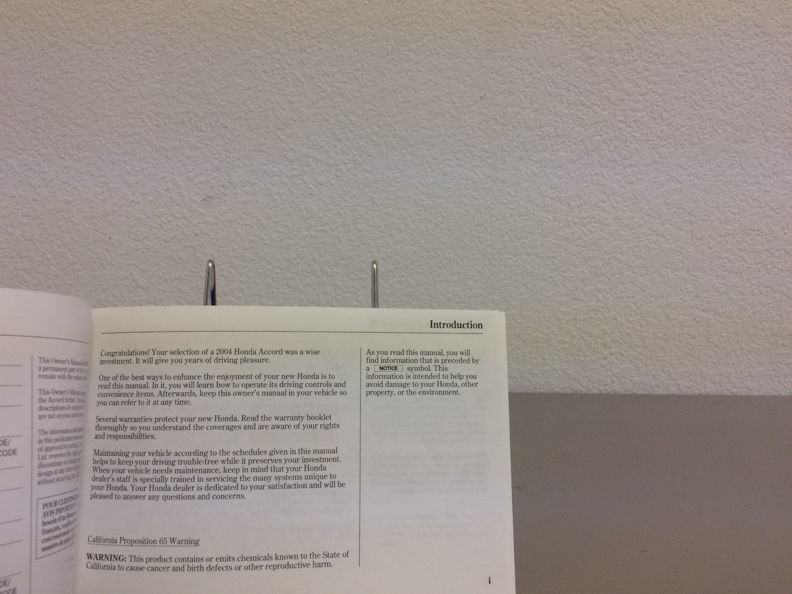 2004 Honda Accord Sedan Genuine OEM Owner's Manual w/Case--Free Shipping!