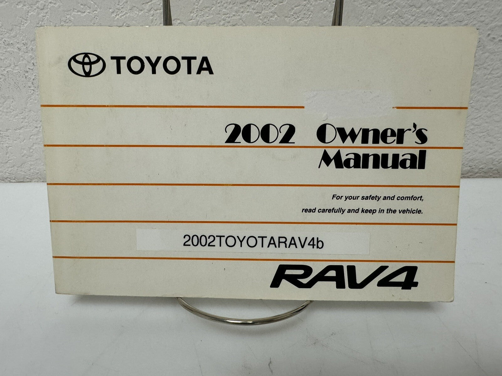2002 Toyota Rav4 Genuine OEM Owner's Manual--Free Shipping!