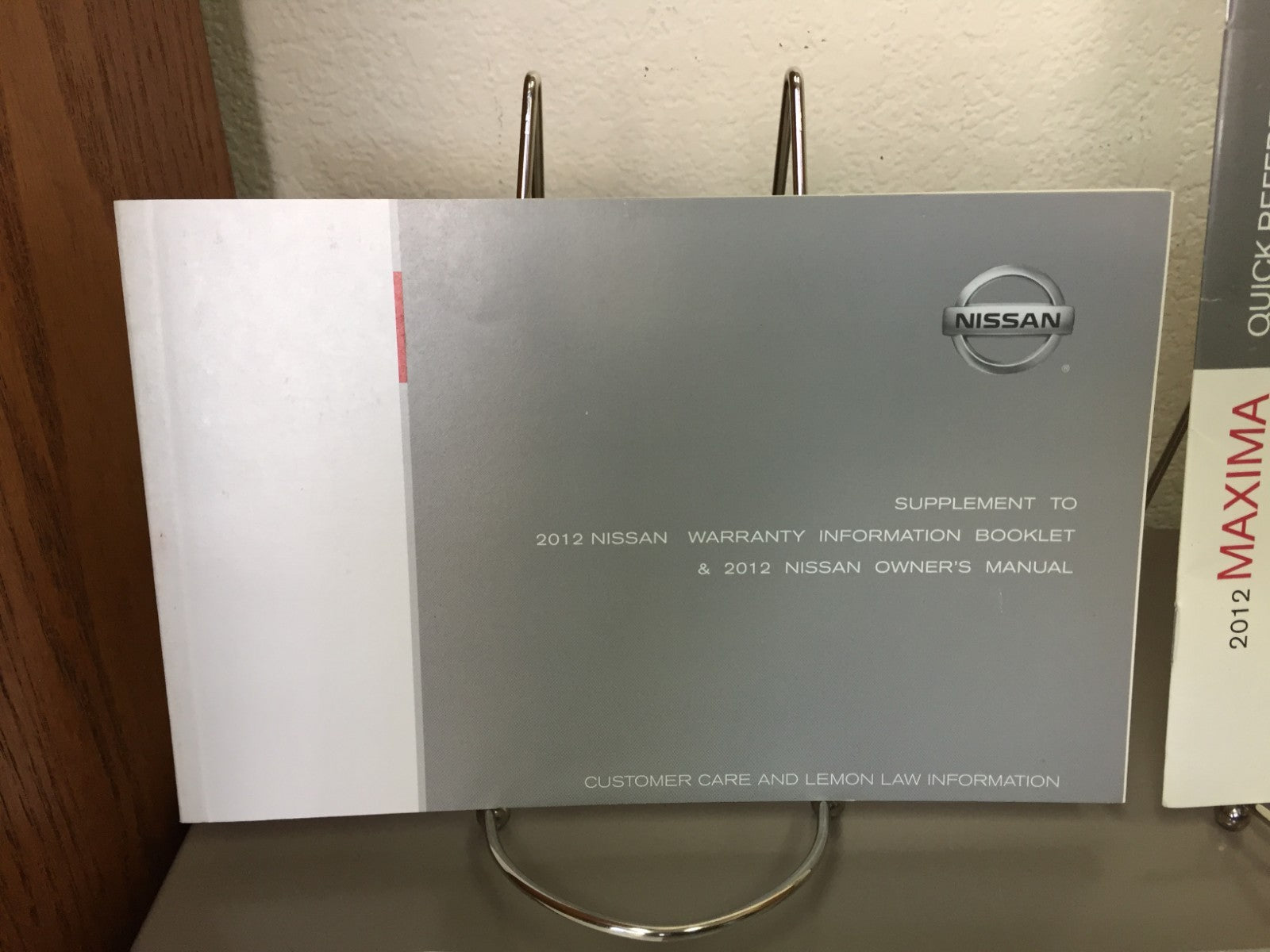 2012 Nissan Maxima OEM Owner's Manual Set with Case and Navigation-Free Shipping