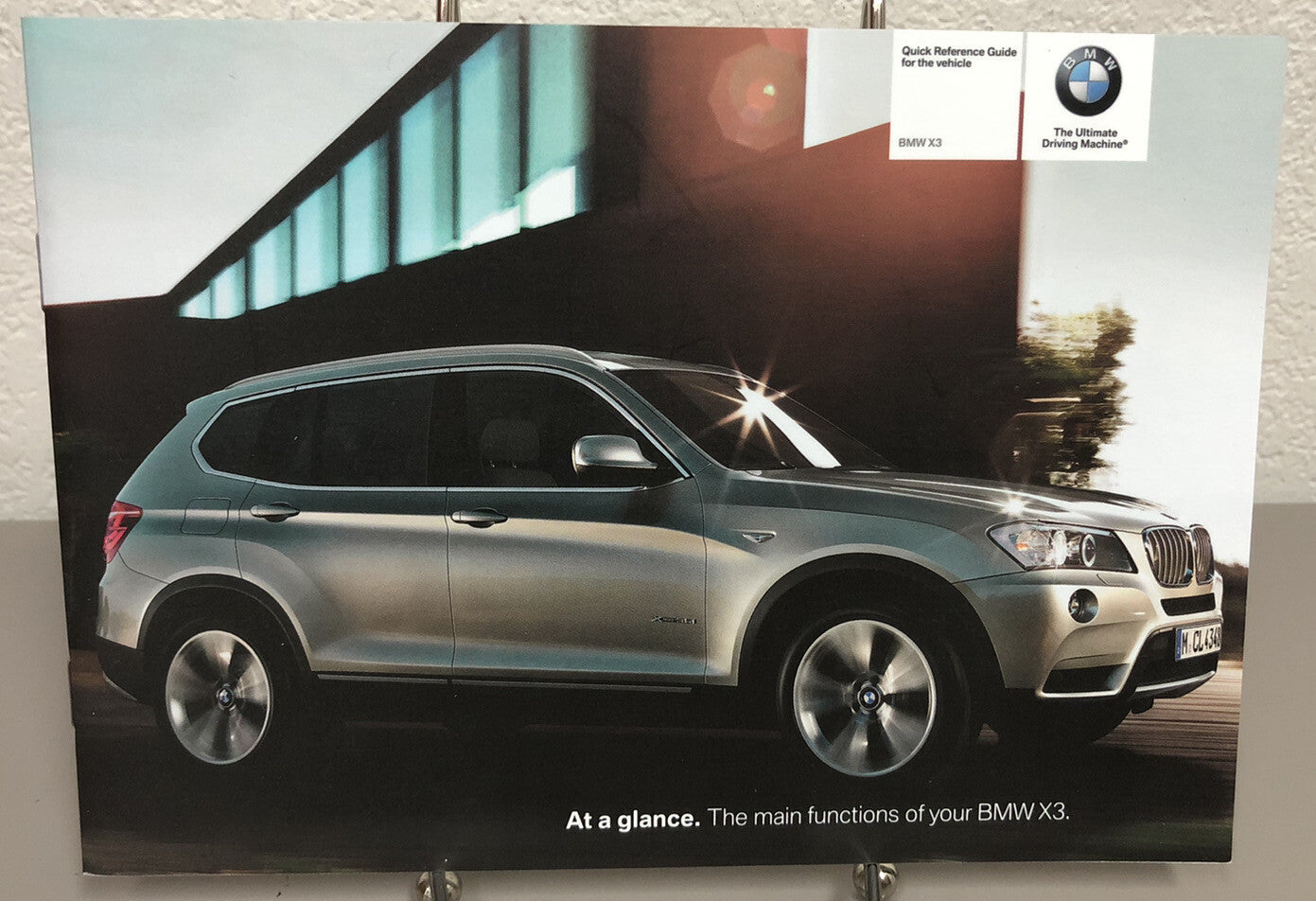 2011 BMW X3 xDrive 2.8i X3 xDrive 3.5i Genuine OEM Owner's Manual w/Case