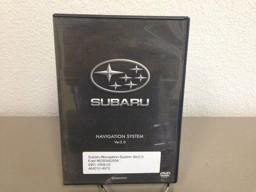 2005 2006 2007 Subaru Navigation Disc DVD United States East Map 2.0 86283AG05A