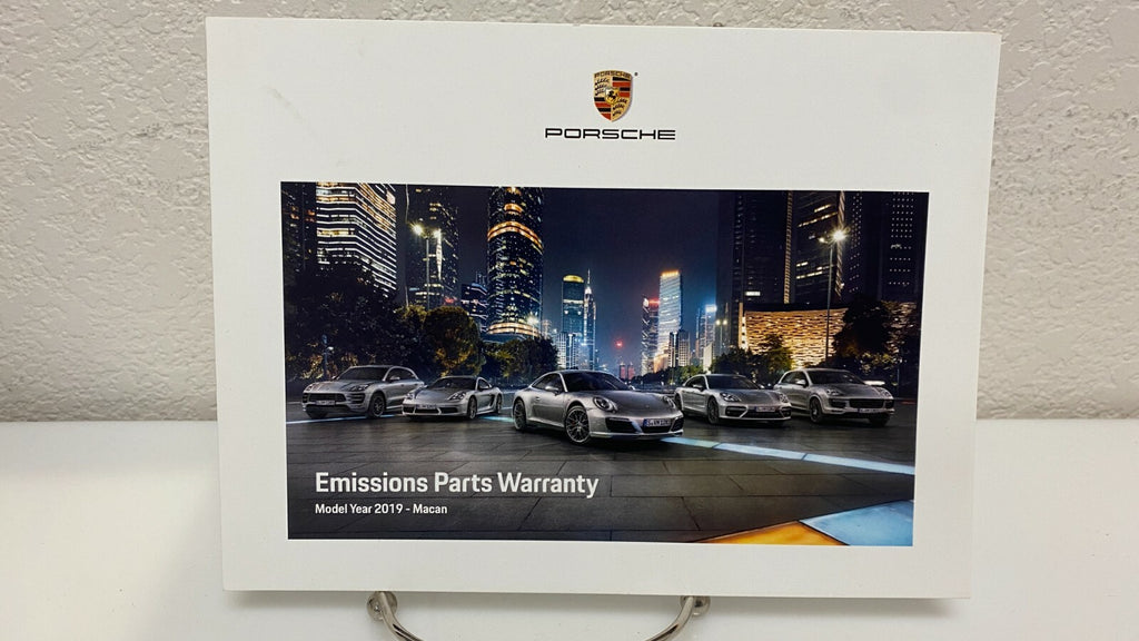 2019 Porsche Macan Genuine OEM Owner's Manual w/Navigation and logo case