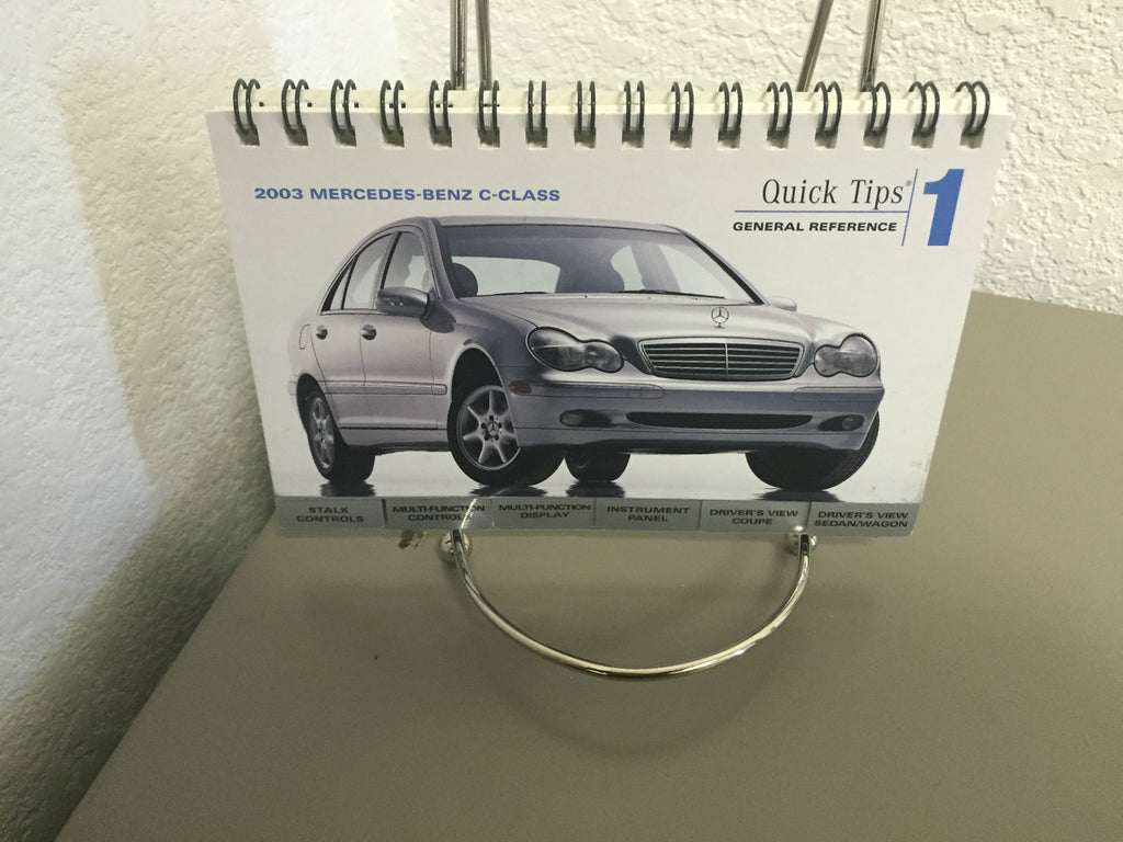 2003 Mercedes Benz C-Class Sedan C230 Kompressor C240 C320 C32 Owners Manual