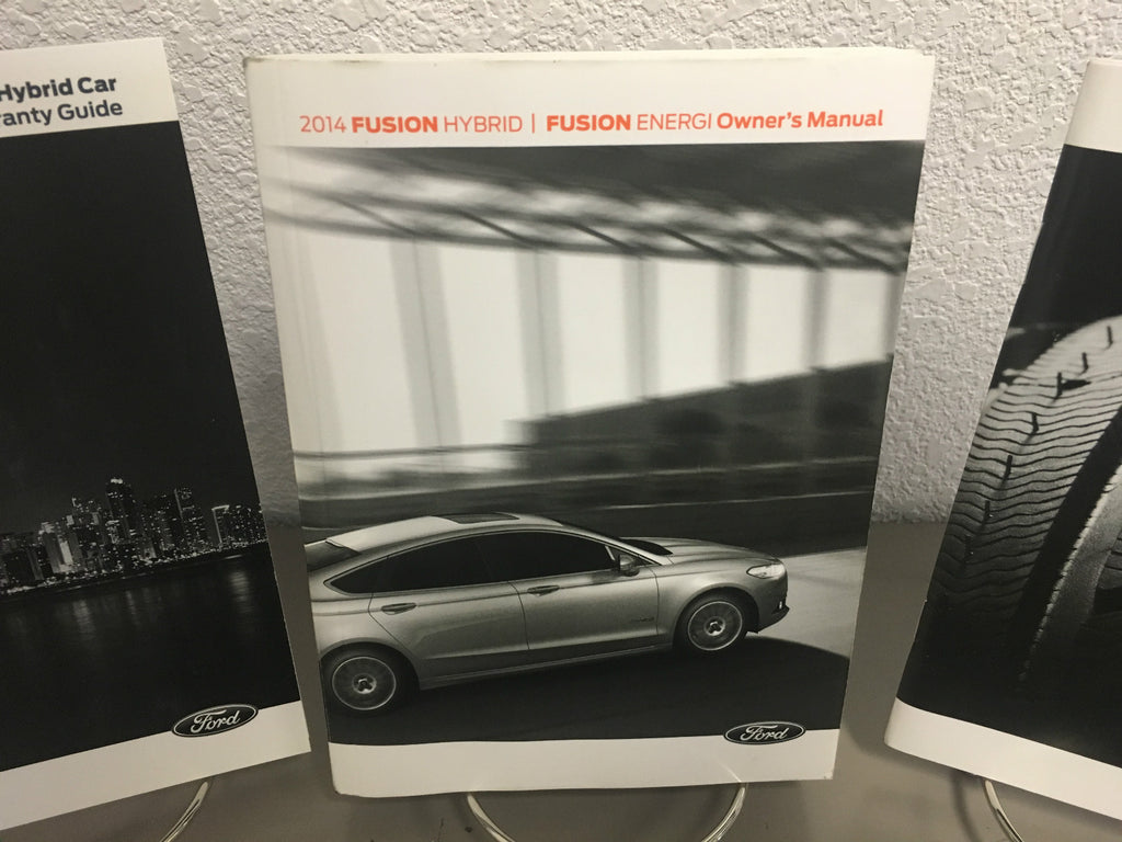 2014 Ford Fusion Hybrid Fusion Energi Genuine OEM Owner's Manual w/Case