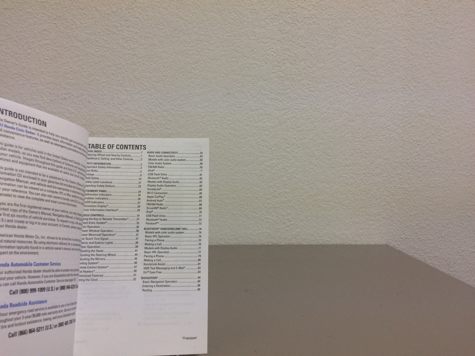 2017 Honda Civic Sedan OEM Owner's Manual Set w/Honda Case--Free Shipping!