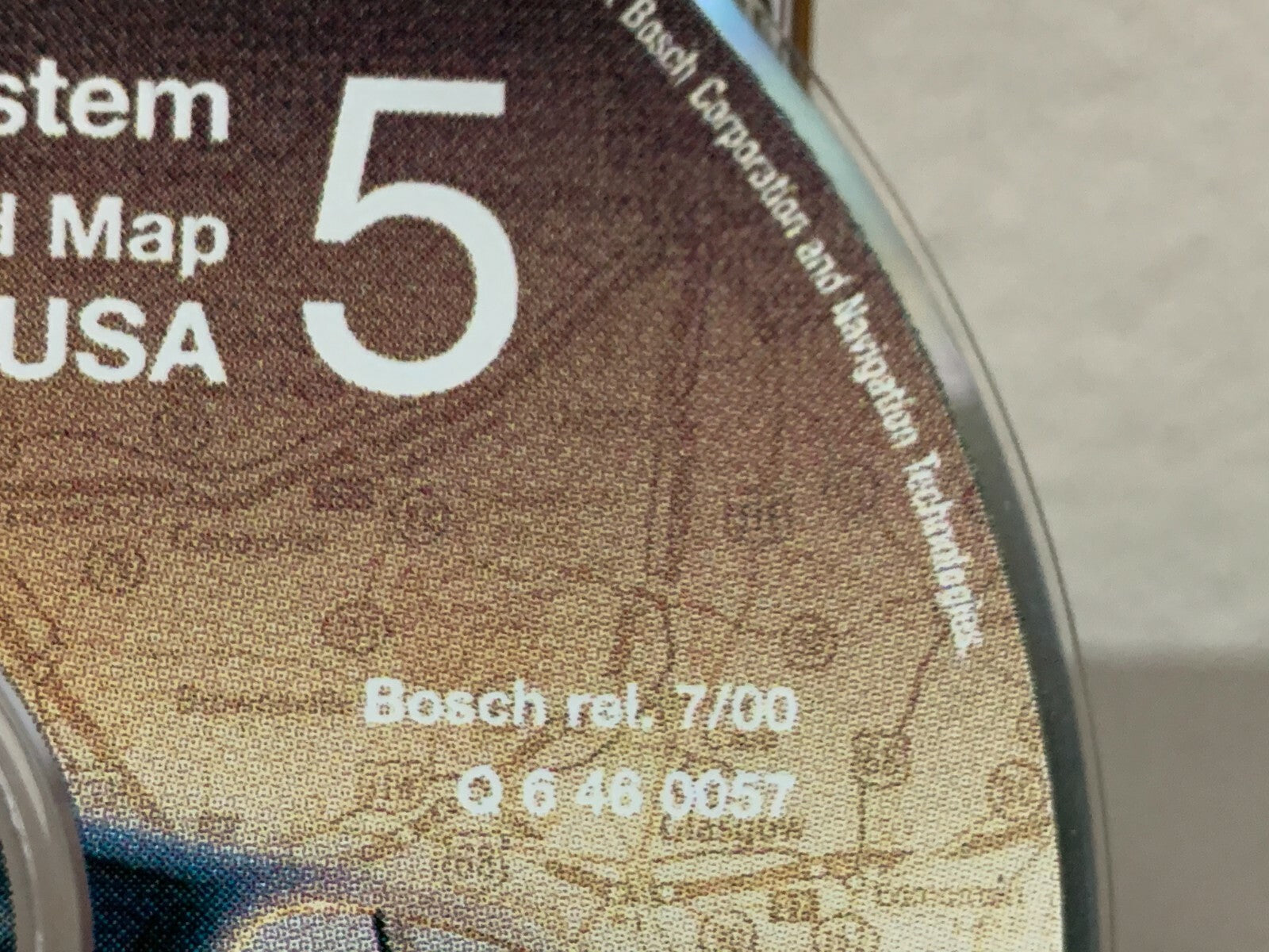 1999-2000 Mercedes Comand Navigation Disc 5 (Midwest--IL, IN, MI,OHIO & WI)
