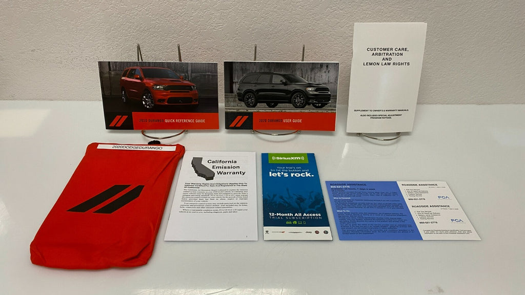 2019 Dodge Durango Genuine OEM Owner's Manual Set w/Dodge Case - Free Shipping!!