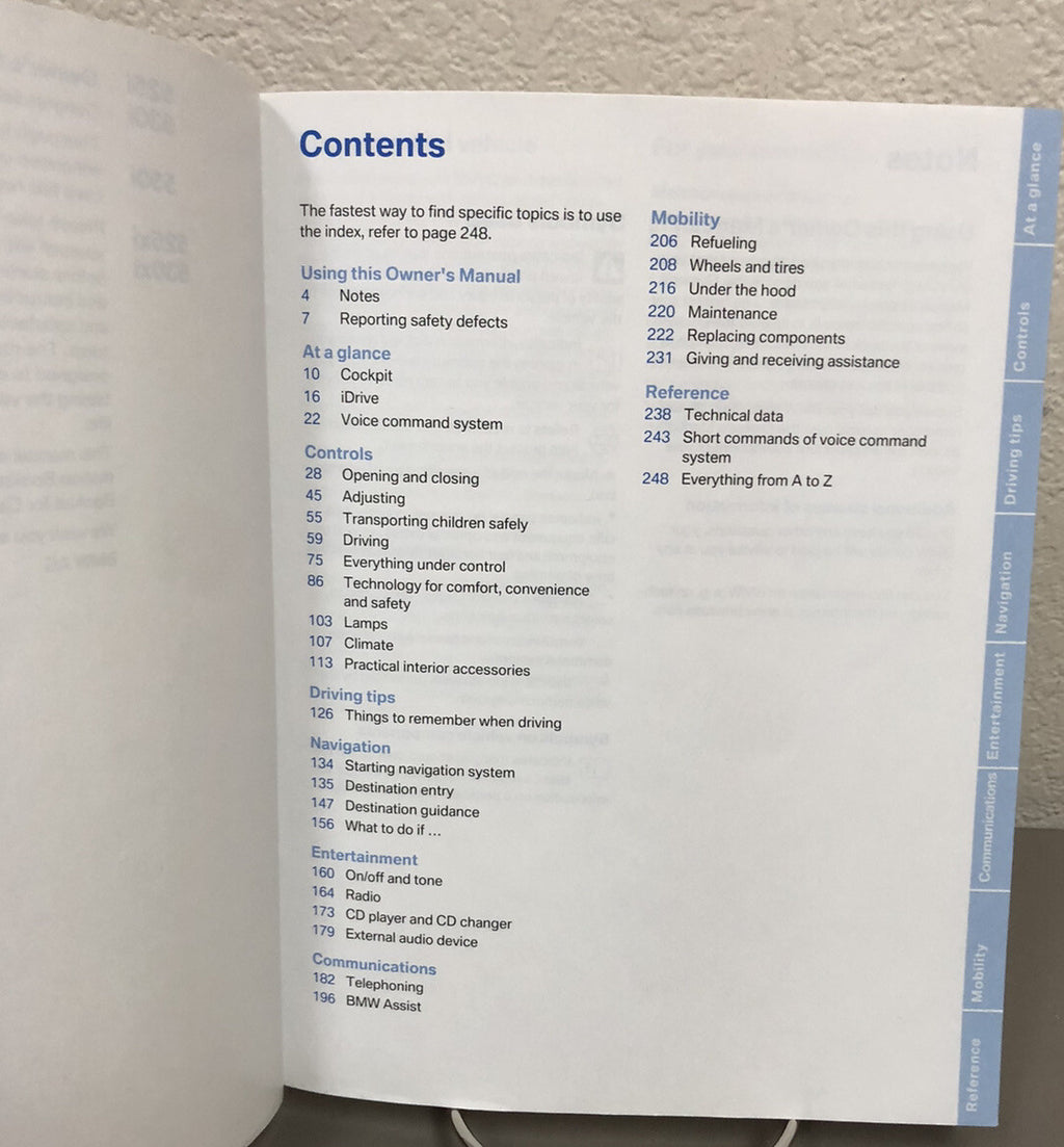 2007 BMW 5-Series 525i 530i 550i 525xi 530xi Genuine OEM Owner's Manual Set