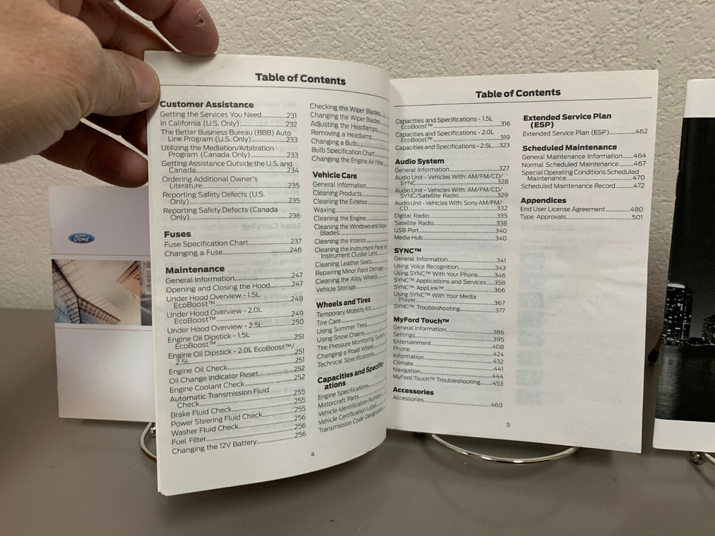 2016 Ford Fusion Genuine OEM Owner's Manual Set with Ford Case--Free Shipping!!!