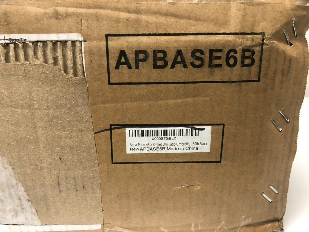Abba Patio APBASE6B 4Pcs Offset Cantilever Umbrella Base Set