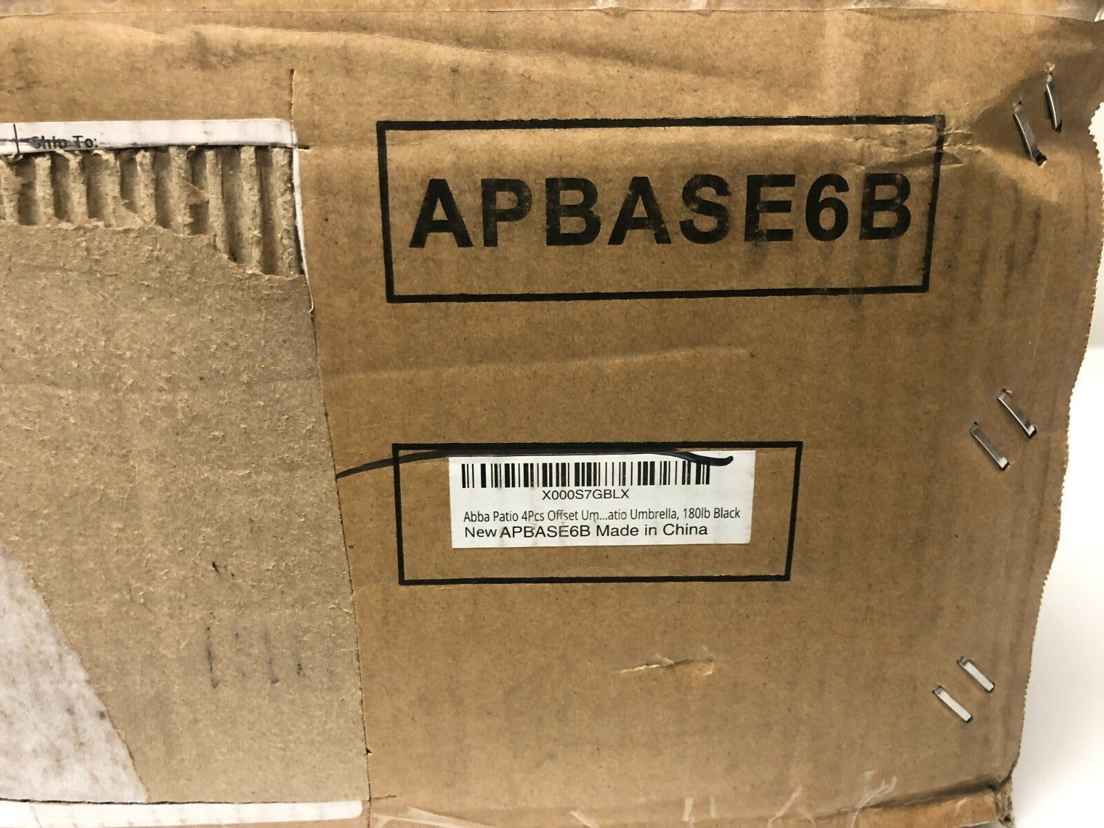 Abba Patio APBASE6B 4Pcs Offset Cantilever Umbrella Base Set