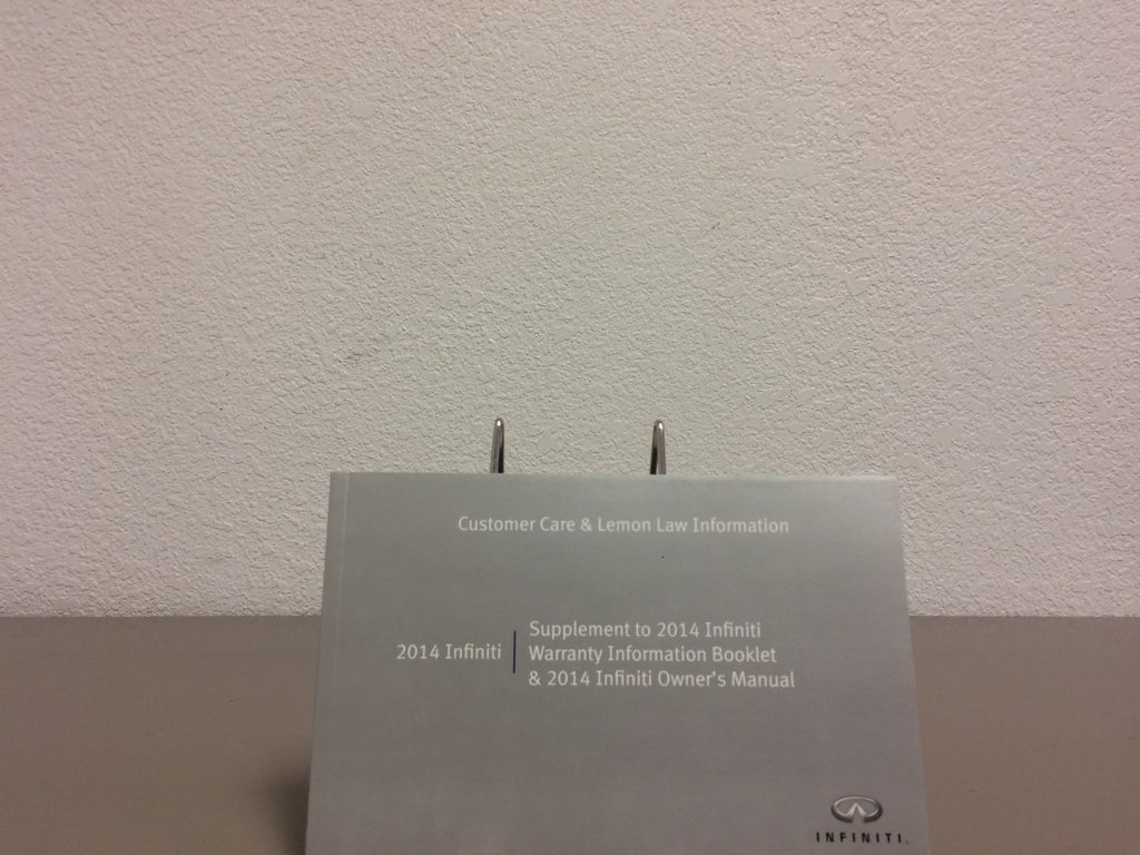 2014 Infiniti Q50 Genuine OEM Owner's Manual Set w/Infiniti Case--Free Shipping!