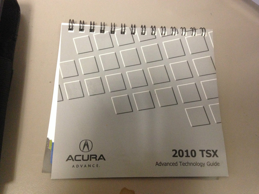 2010 Acura TSX Genuine OEM Owner's Manual Set w/Technology Manual & Acura Case