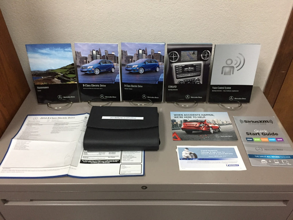 2014 Mercedes-Benz B-Class Electric Drive OEM Owner's Manual Set w/Comand Manual