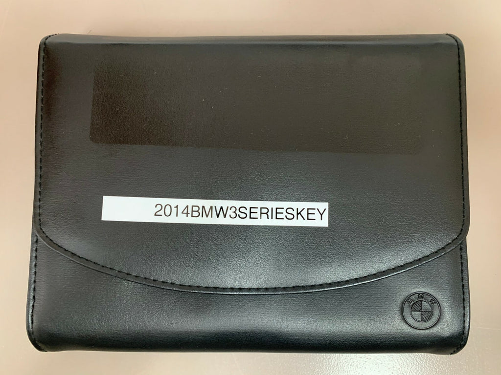 2014 BMW 3-Series Sedan Genuine OEM Owner's Manual Set w/Case and Bonus Key FOB