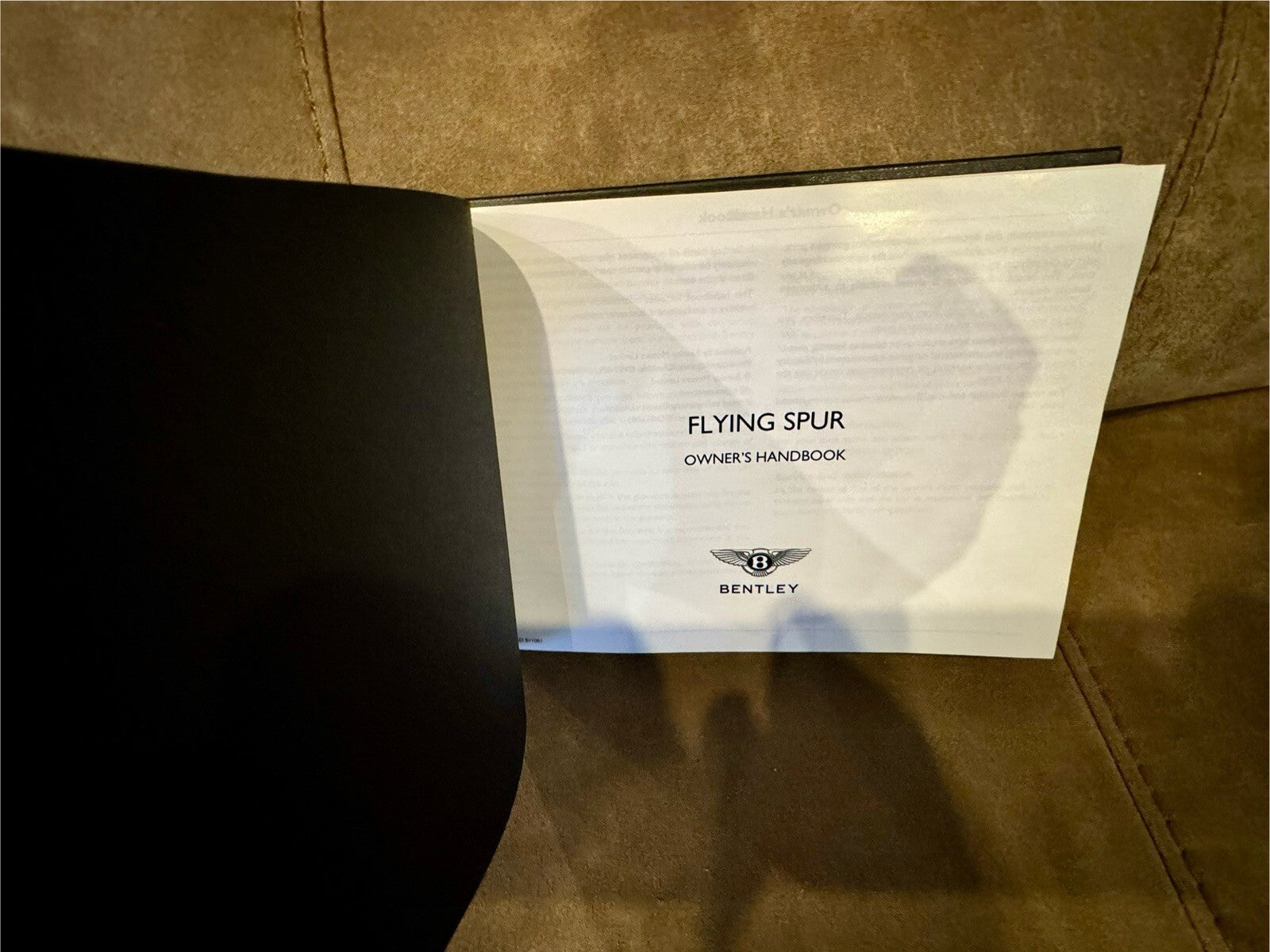 2016 BENTLEY FLYING SPUR V8 W12 OWNERS HANDBOOK GENUINE OEM BENTLEY MANUAL
