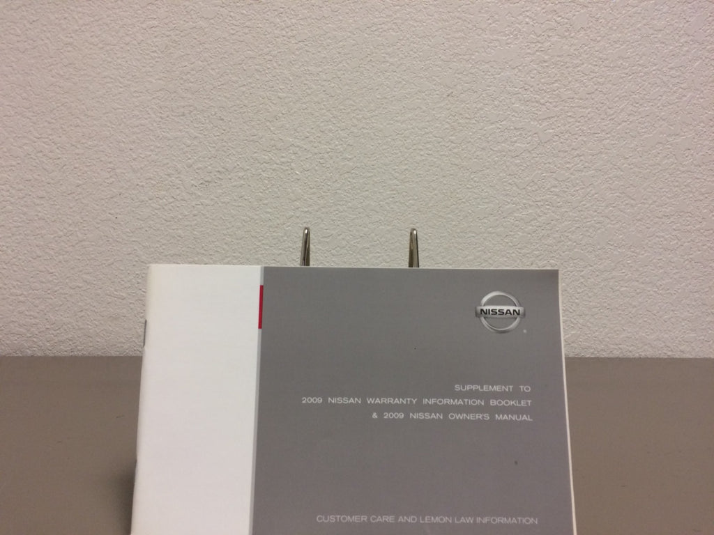 2009 Nissan Maxima Genuine OEM Owner's Manual Set with Navigation Manual & Case