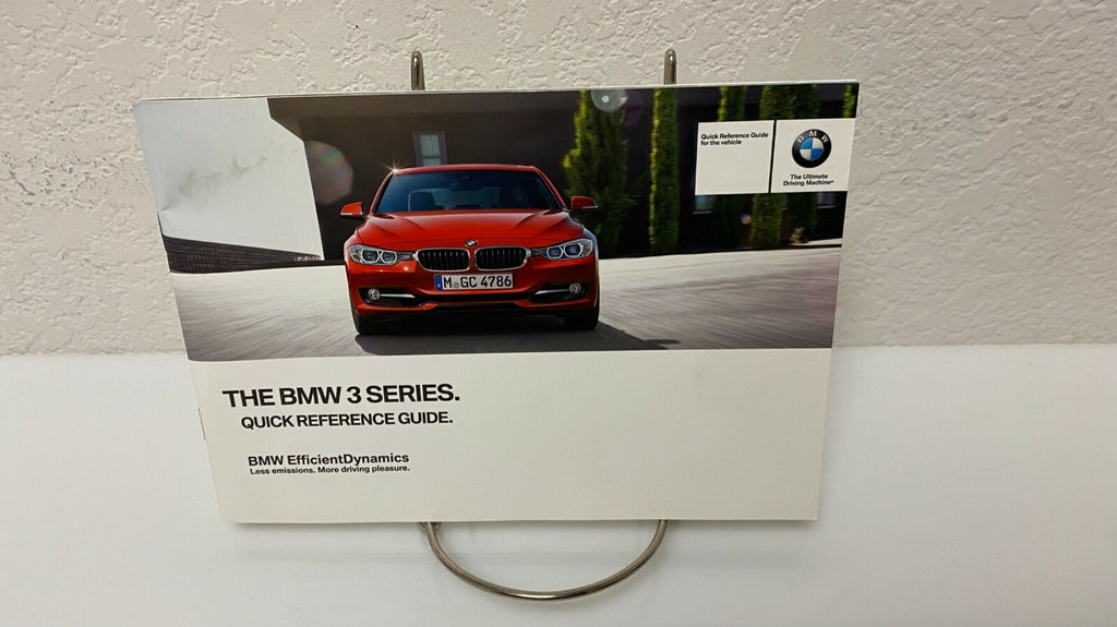 2012 BMW 3 Series Sedan 320i 328i 335i OEM Owner's Manual w/BMW Case & iDrive